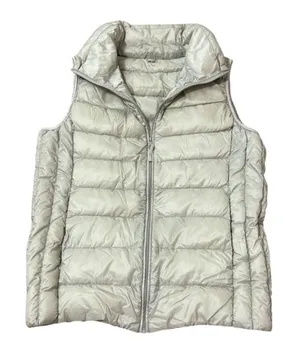 Uniqlo Ultra Light‎ Down Vest Puffer Sleeveless Full Zip Casual Gray M thumbnail 1
