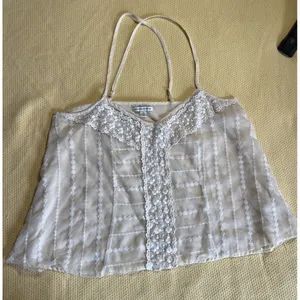 American Eagle Cami Size L Cream Crochet Mech Ethereal Fairy thumbnail 2