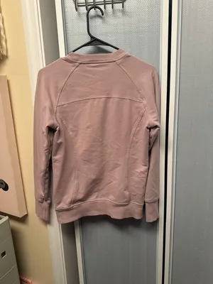Lululemon Scuba Crewneck Ribbed Sweatshirt Dusty Pink Size 4 thumbnail 3