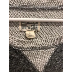 Converse One Star Womens Gray Colorblock Raglan 3/4 Sleeve Baseball Tee Large‎ thumbnail 4