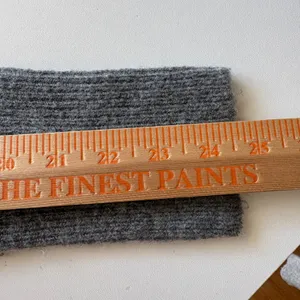 J.Crew Cable Knit Sweater Women Small Grey Merino Alpaca Blend Puff Sleeve BB408 thumbnail 9