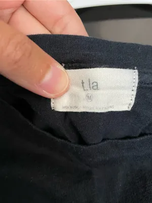 T.La Black Short Sleeve Crewneck Tee for Women Size M thumbnail 2