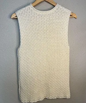 Vintage Coquette Girl Knit Bow Tank thumbnail 4