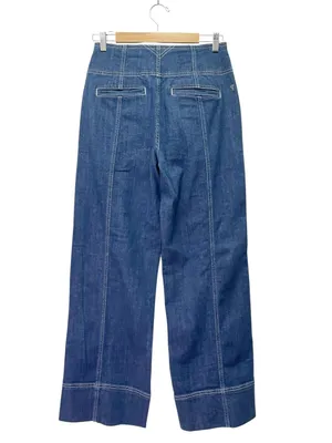 NWT PILCRO Anthropologie Jeans Sz 27 High Rise Wide Leg Trouser Contrast Stitch thumbnail 3