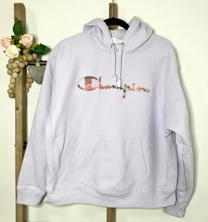Champion Long Sleeve Hoodie Light Purple Sweatshirt Size‎ 1X thumbnail 1