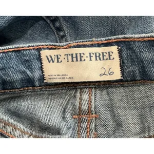 Free‎ People We The Free Slim Shade Selvedge Jeans True Blue Straight Leg 26 thumbnail 9