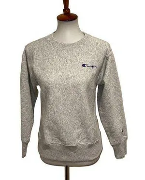 Champion Reverse Weave Warmup Sweatshirt Gray Size XS thumbnail 1