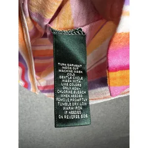 Lauren Ralph Lauren Small Womens Top Striped Southwest Tie Boho‎ Cap Sleeve thumbnail 6