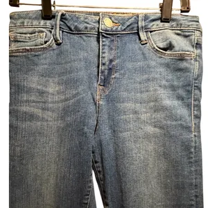 Free‎ People Mid Rise Raw Hem Flare Jeans Medium Wash Blue W28 61855-16515125 thumbnail 4
