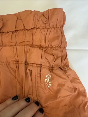 Free People Movement The Way Home Shorts in Rust Orange Size Large thumbnail 5