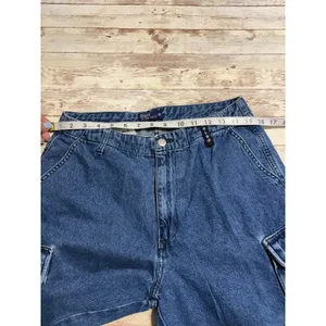 Vintage Polo Ralph Lauren Cargo Denim Shorts Jean Women's Plus Size 18 thumbnail 7