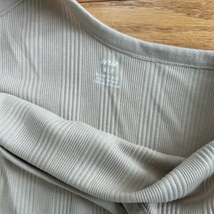 Aerie‎ One Shoulder Ribbed Midi Dress Size Medium Cream Tan thumbnail 9