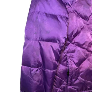 The North Face Womens 550 Down‎ Puffer Jacket Purple Diamond Quilted Small thumbnail 8