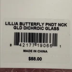 Kendra Scott Lillia Butterfly Gold Stud and Necklace Earrings In Dichroic Glass thumbnail 7