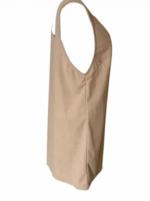 SHEIN Beige V-Neck Sleeveless Mini Dress thumbnail 3