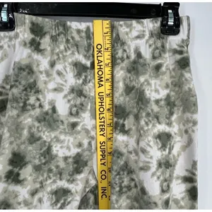 KIKIT Lounge Set Women Small Green White Tie Dye Drawstring Top Joggers 2pc Cozy thumbnail 13