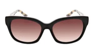 Oscar de la Renta Black Frame Sunglasses with Brown Gradient Lenses thumbnail 1