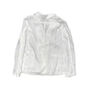 J. Crew Parke 100% Linen Blazer Jacket Women Sz‎ 14 White Unstructured Preppy thumbnail 2
