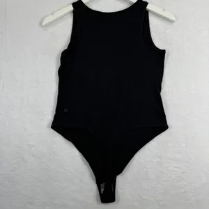 Lululemon Wundermost Nulu Square‎ Neck Sleeveless Bodysuit Black Size M New thumbnail 7