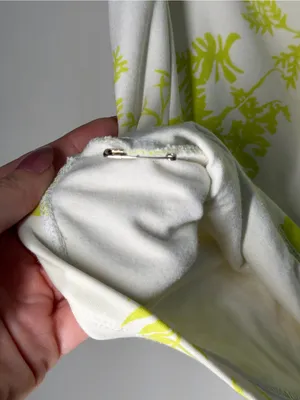 Liz Claiborne Y2K Tropical Halter Top Lime Green White Resort Coquette Vacation‎ thumbnail 10