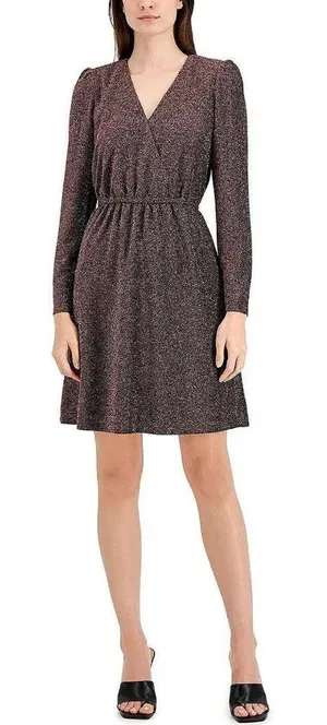 INC International Concepts INC Cocktail and Party Dress Black / Fire Red Combo 6 thumbnail 1