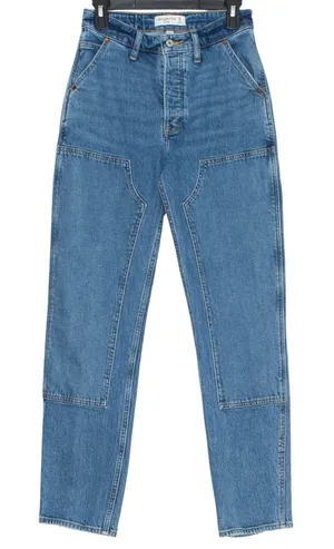 Abercrombie Curve Love Dad Jeans High Rise Button Fly Blue 25/0 90s Minimalist thumbnail 1