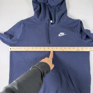 Nike Sportswear Club Hoodie Pullover Navy Casual Womens S Activewear Sportswear thumbnail 4