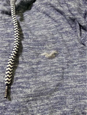 Hollister California Lightweight Pullover Hoodie Women’s Large Blue Space Dye thumbnail 4