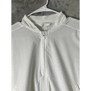 Lululemon Final Lap Jacket Size 6 White Perforated Lightweight Running Zip Up 6 thumbnail 3