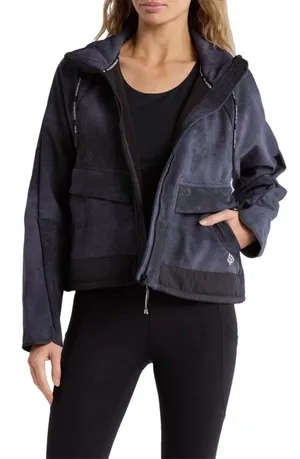 NWT Free People Movement Canyon Crushin' 2.0 Jacket Medium Black thumbnail 1