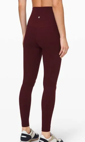 Lululemon Super High Rise Align Leggings 28” Size 2 Garnet thumbnail 1