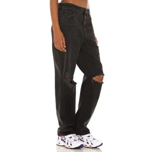 GRLFRND Amanda Mid Rise Loose Boyfriend Jeans Black Size 27 NWT thumbnail 7