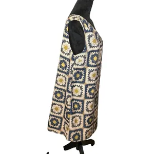 NWT Seven Wonders Rowena One‎ Shoulder Mini Dress XL Celestial Sun Patchwork thumbnail 11