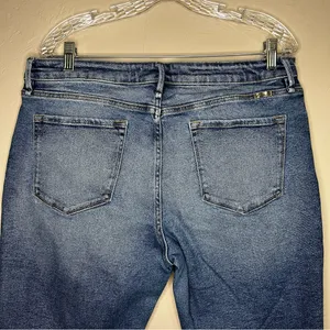 KanCan High Rise Straight Distressed Raw Hem Crop Denim‎ Jeans thumbnail 7