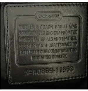 Coach Black  Grey Shoulder Bag Signature thumbnail 6