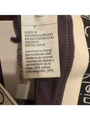 Calvin Klein Purple Bralette XS thumbnail 4