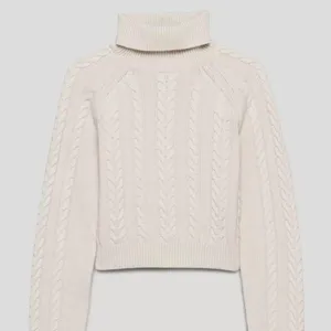 Aritzia Sunday Jones Cropped Cable Knit Turtleneck Cropped Sweater thumbnail 3