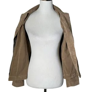 Kim Rogers Dark Academia Faux Suede Corduroy Blazer Jacket Two Button Pleated Pocket 10P thumbnail 2