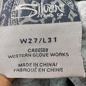 Silver Jeans Stevie Jeans Women's 27x31 Fit 30 Tapered Skinny Stretch Wisker Dark Wash thumbnail 4