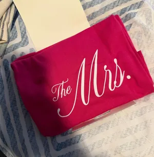 Pink "The Mrs." Graphic Tee thumbnail 1