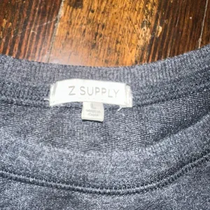 Z Supply L washed gray oversized cozy high low sweatshirt thumbnail 2