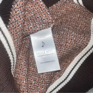 Stitch Note Merino Wool Sweat Cowboy Riding Horse Jacquard thumbnail 7