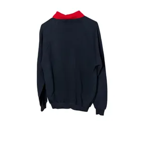 Vintage 1991 Jerzees Cardinal Bird Sweatshirt XL Black Red Collar Made in USA thumbnail 5