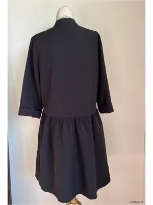 Tuckernuck Black Collared Shirt Dress Small thumbnail 3