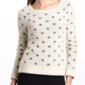 Anthropologie Moth Dotted Woolly Sweater Tan Size L thumbnail 2