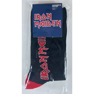 Rock Guitar Crew Socks Women's One Size Pink Floyd Fender Iron Maiden Lot/4 New thumbnail 6