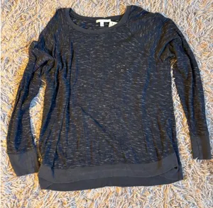 Threads 4 Thought Womens Navy Blue‎ Space Dye Pullover Top TWA2598 Large thumbnail 1