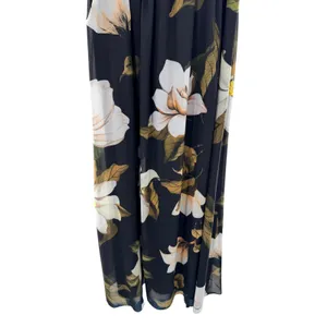 Joseph Ribkoff Floral Halter Maxi Dress Black Off White Womens 8 NEW Guest‎ thumbnail 4