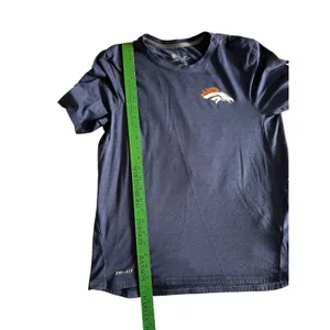 Nike Dri-Fit Denver Broncos Women’s Logo Blue Microstripe T-shirt XL Runs Small thumbnail 10