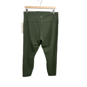 Lululemon Wunder Train High-Rise Tight 25" Green Twill Size 16 NWT Authentic thumbnail 5